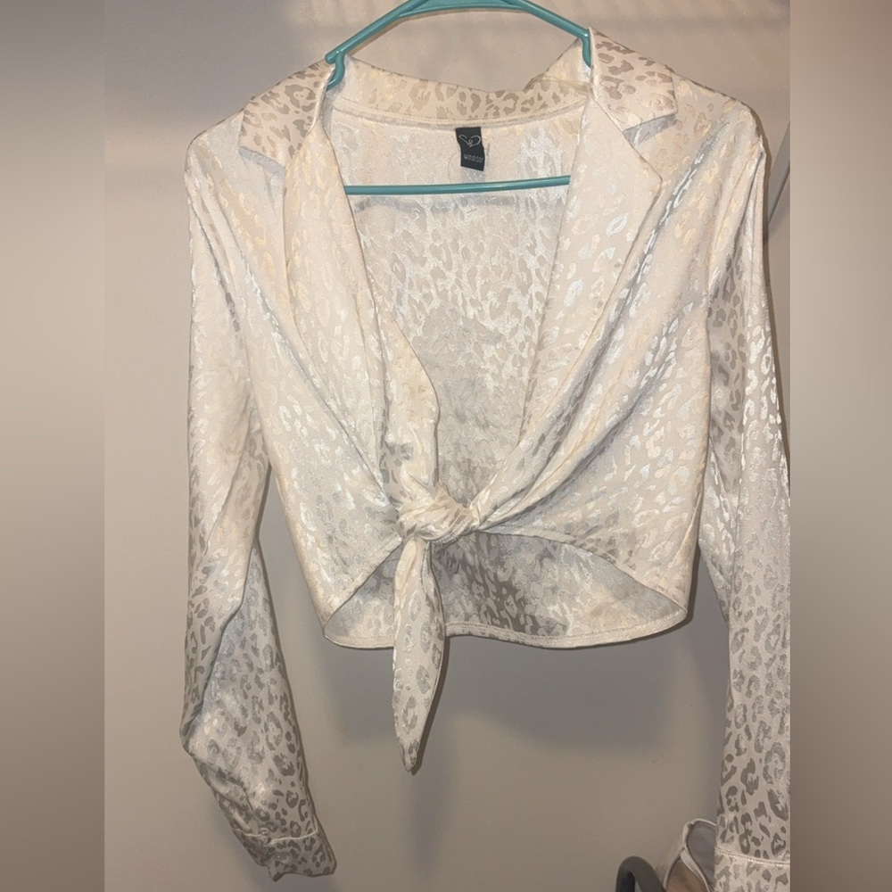 Windsor White Leopard Print Blouse